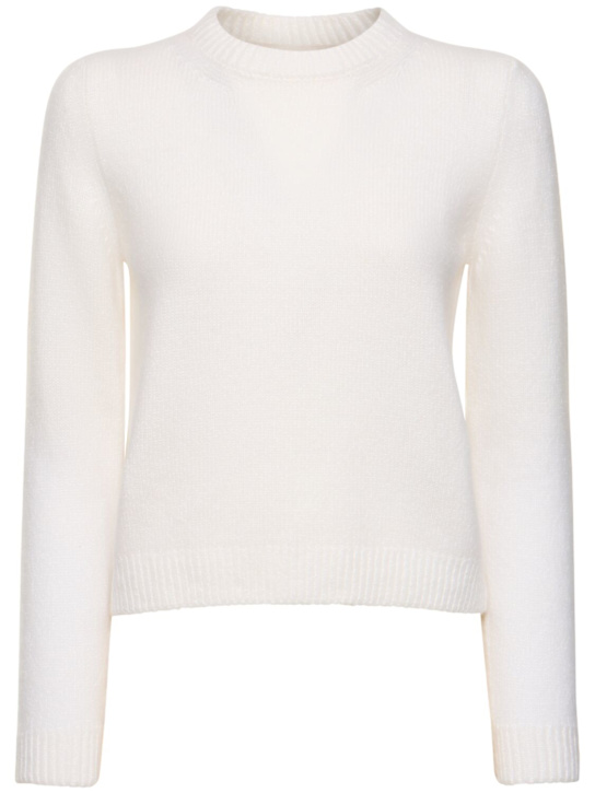 Khaite: Leta cashmere round neck sweater - women_0 | Luisa Via Roma
