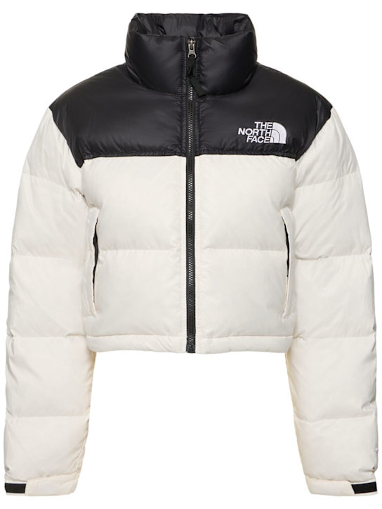The North Face: Nuptse cropped down jacket - women_0 | Luisa Via Roma
