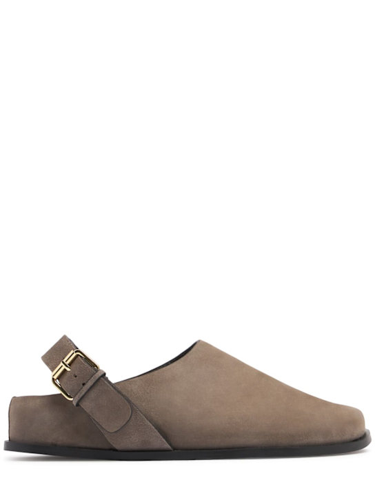 A.EMERY: 20Mm hohe Clogs aus Wildleder „Louis“ - Grau - women_0 | Luisa Via Roma