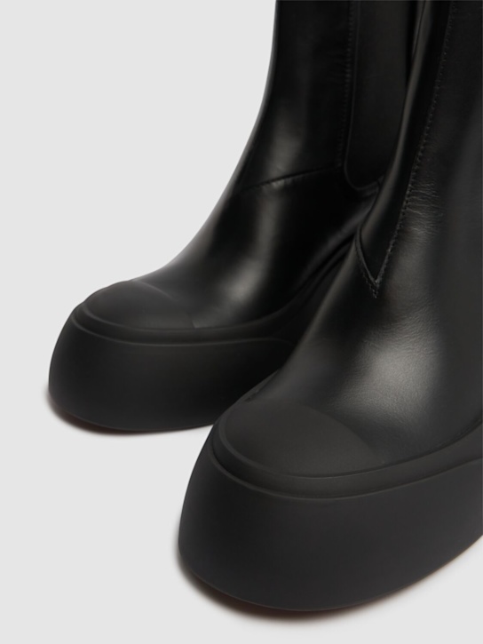 Marni: 60mm Leather Chelsea boots - women_4 | Luisa Via Roma