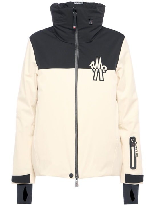 Moncler Grenoble: Bouvreuil tech short padded jacket - women_0 | Luisa Via Roma