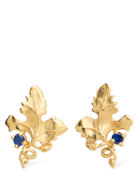 Peracas: Mini Siena crystal stud earrings - women_0 | Luisa Via Roma