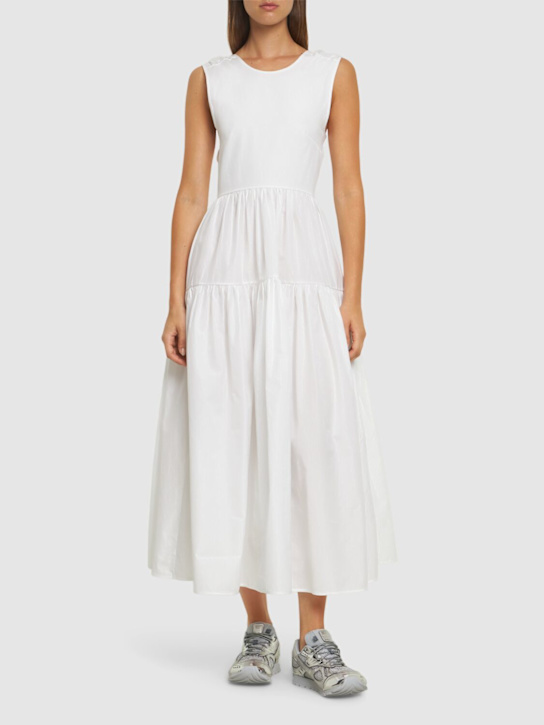 Cecilie Bahnsen: Ruth sleeveless cotton midi dress - White - women_1 | Luisa Via Roma
