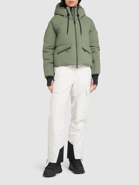 Moncler Grenoble: Allesaz nylon blend down bomber jacket - women_1 | Luisa Via Roma