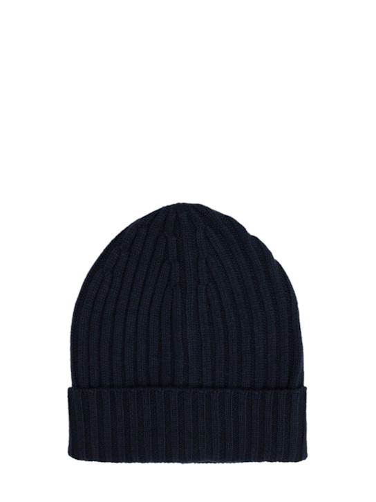 Piacenza Cashmere: Cashmere knit fisherman beanie - men_0 | Luisa Via Roma