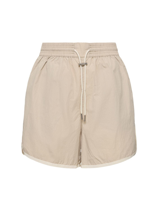 Varley: Harmon high rise sweat shorts - women_0 | Luisa Via Roma