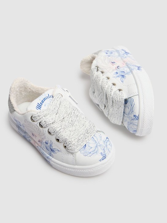 Monnalisa: Sneakers in pelle stampa Frozen - kids-girls_1 | Luisa Via Roma