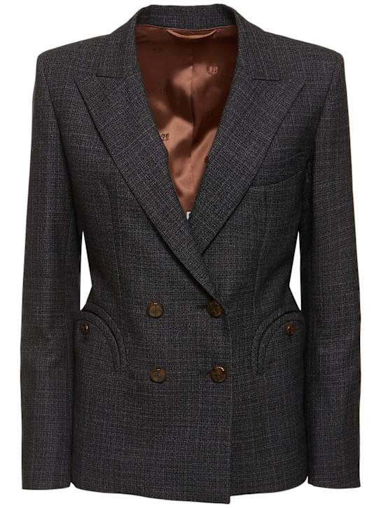 Blazé Milano: Hunley Charmer double breast wool jacket - women_0 | Luisa Via Roma