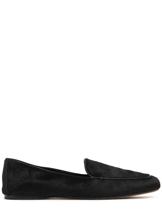 Khaite: Monroe ponyskin loafers - Black - women_0 | Luisa Via Roma