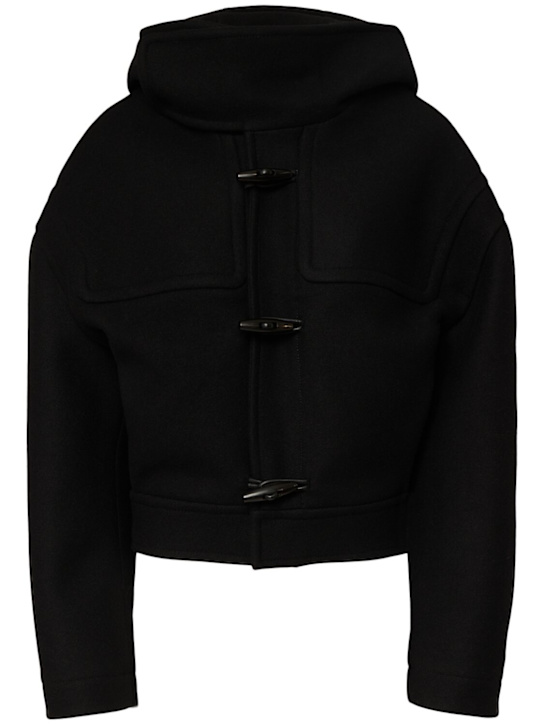 Jacquemus: Le Duffle Cabana short coat w/hood - women_0 | Luisa Via Roma