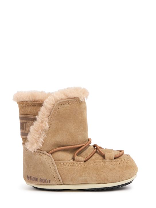 Moon Boot: Lauflernstiefel aus Wildleder - kids-boys_0 | Luisa Via Roma
