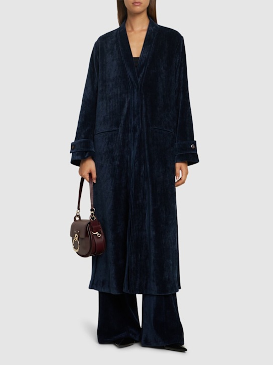 Forte_forte: Knitted corduroy coat - women_1 | Luisa Via Roma