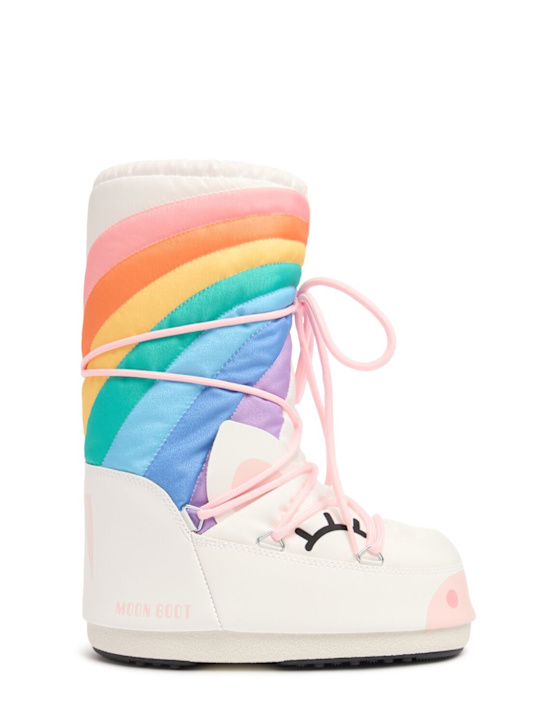 Moon Boot: Icon高帮独角兽尼龙雪地靴 - kids-girls_0 | Luisa Via Roma