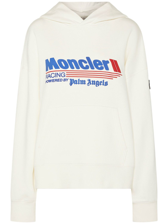 Moncler Genius: Moncler x Palm Angels棉质连帽卫衣 - women_0 | Luisa Via Roma