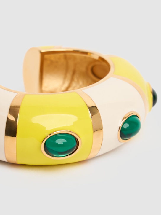 Jacquemus: Rayures cuff bracelet - Multi/Gold - women_1 | Luisa Via Roma