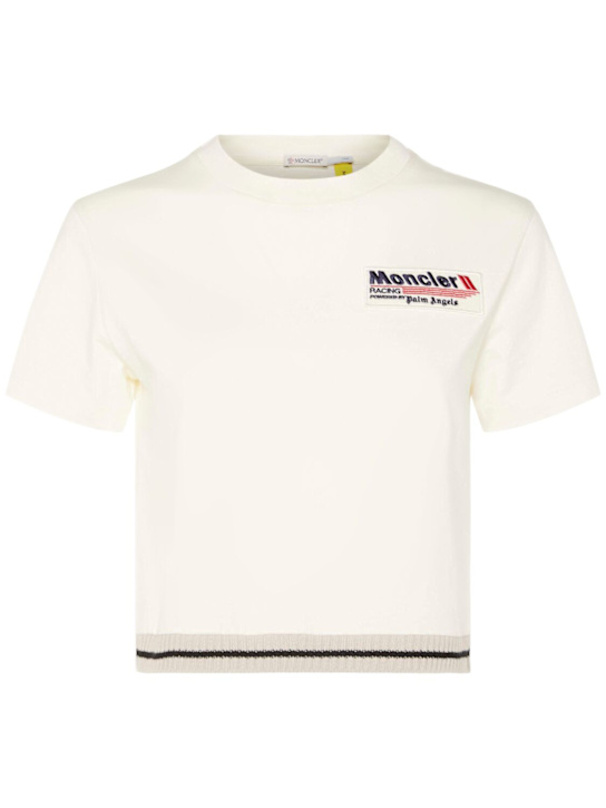 Moncler Genius: Moncler x Palm Angels cotton t-shirt - women_0 | Luisa Via Roma
