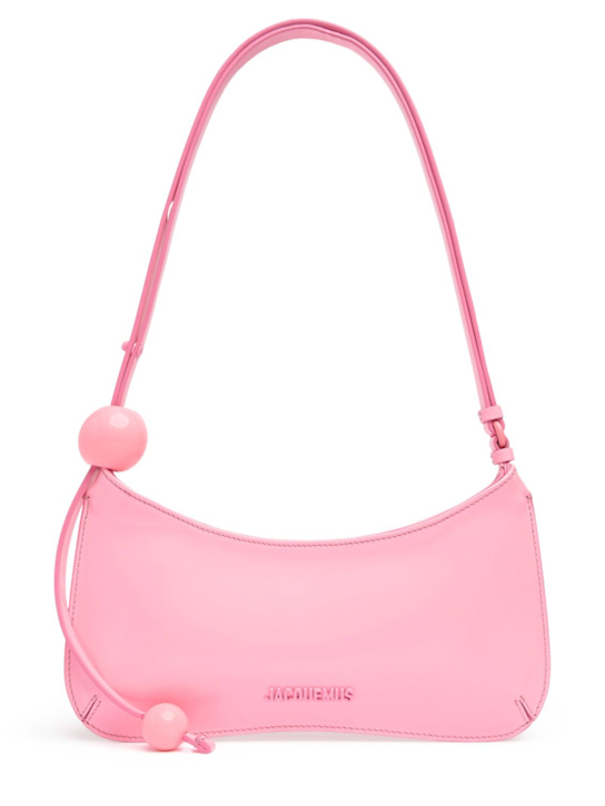 Jacquemus: Le Bisou Perle leather shoulder bag - women_0 | Luisa Via Roma