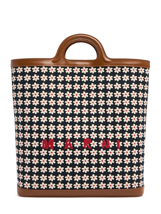 Marni: Tropicalia canvas crossbody bag - women_0 | Luisa Via Roma