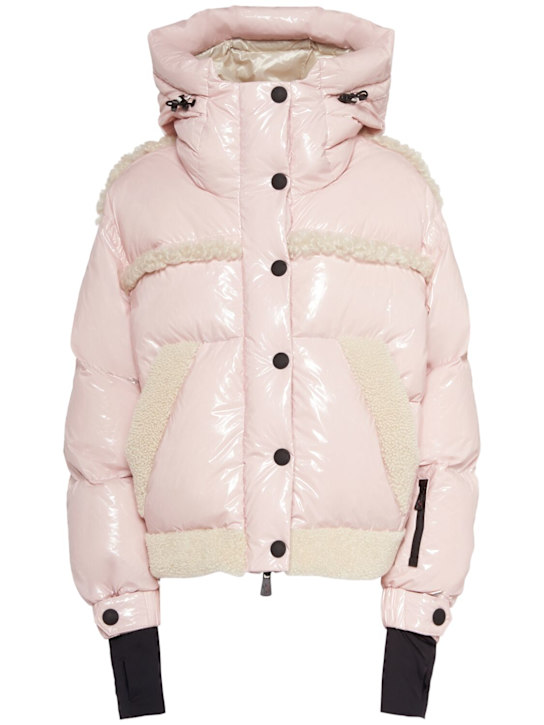 Moncler Grenoble: Eibsee nylon laqué down jacket - women_0 | Luisa Via Roma