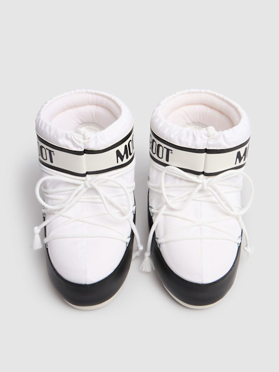 Moon Boot: Schneestiefel aus Nylon „Icon“ - Weiß/Schwarz - kids-boys_1 | Luisa Via Roma