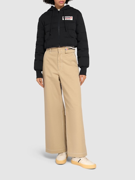 Moncler Genius: Moncler x Palm Angels zip-up down jacket - women_1 | Luisa Via Roma