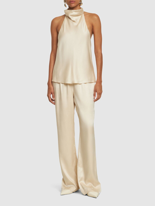 ANINE BING: Eliana satin top - women_1 | Luisa Via Roma