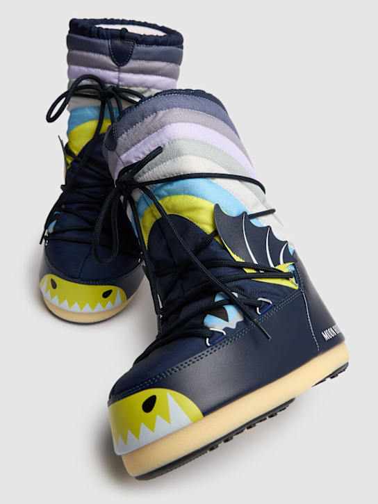 Moon Boot: Stivali da neve alti Icon in nylon - kids-girls_1 | Luisa Via Roma