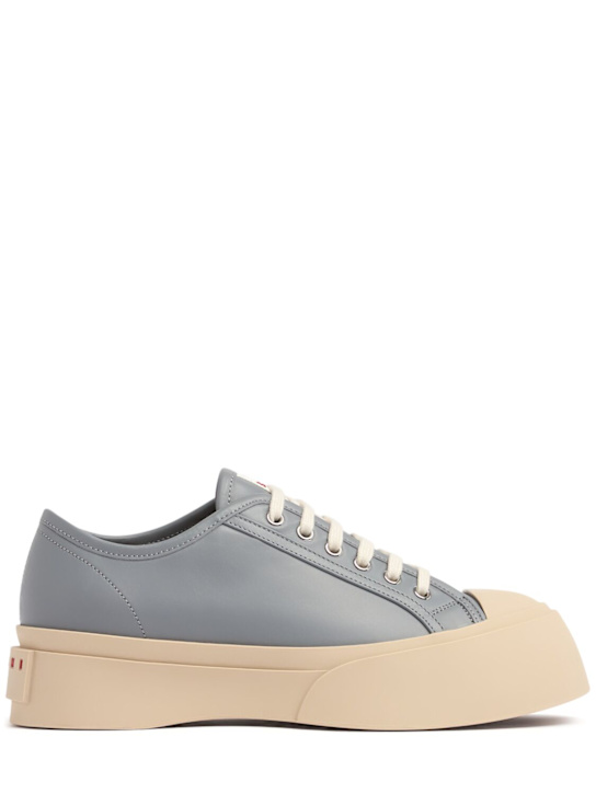 Marni: Leather low top sneakers - women_0 | Luisa Via Roma