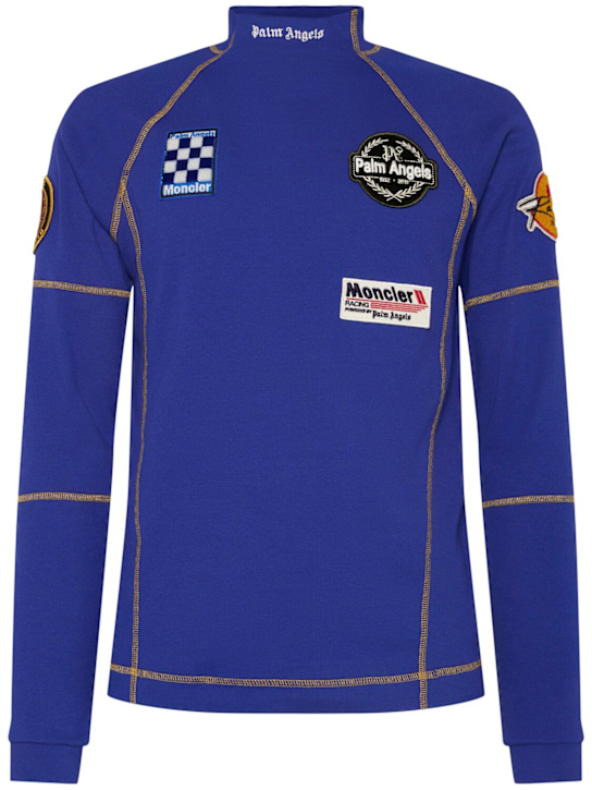 Moncler Genius: Moncler x Palm Angels cotton t-shirt - men_0 | Luisa Via Roma