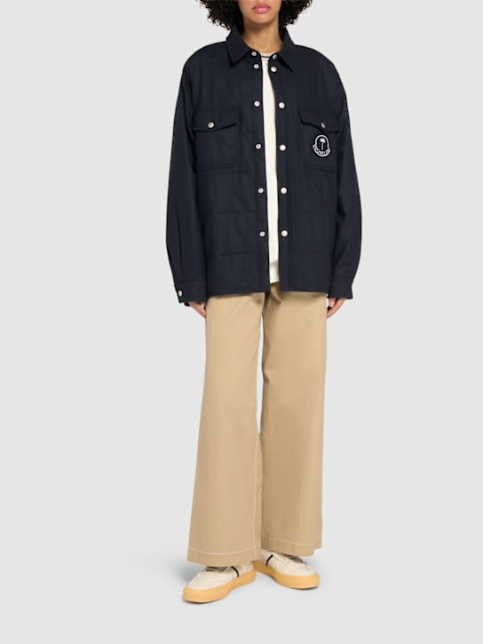 Moncler Genius: Moncler x Palm Angels wool down jacket - women_1 | Luisa Via Roma