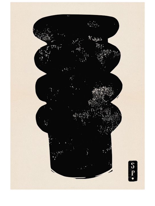 Paper Collective: Clayworks 03 print - Black - ecraft_0 | Luisa Via Roma