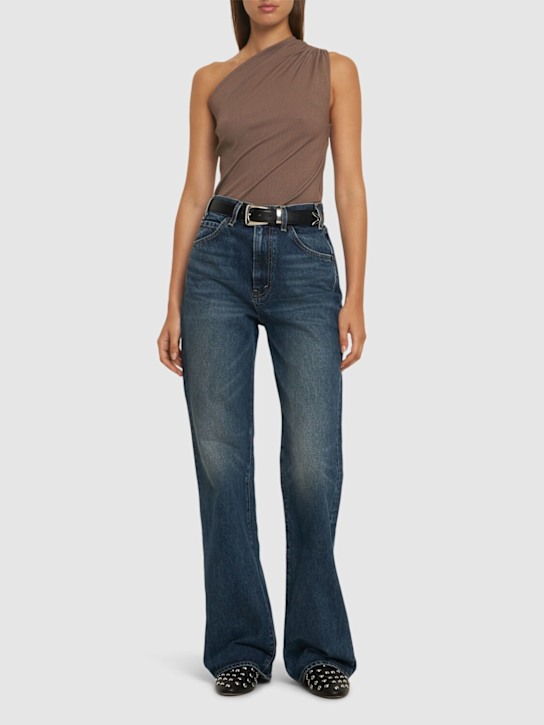 ANINE BING: Camila jersey top - women_1 | Luisa Via Roma