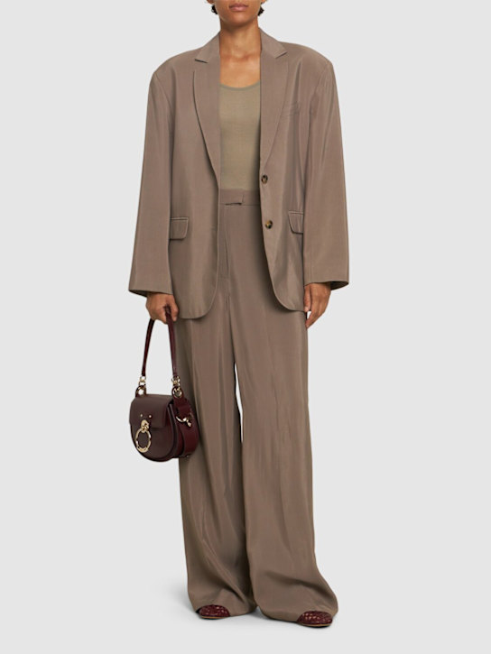 ANINE BING: Quinn viscose blazer - women_1 | Luisa Via Roma