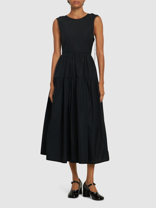 Cecilie Bahnsen: Ruth sleeveless cotton midi dress - women_1 | Luisa Via Roma