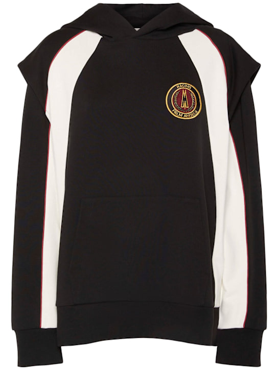 Moncler Genius: Moncler x Palm Angels cotton hoodie - women_0 | Luisa Via Roma