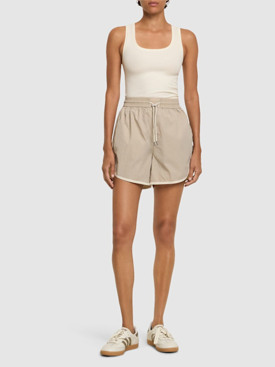 Varley: Harmon high rise sweat shorts - women_1 | Luisa Via Roma