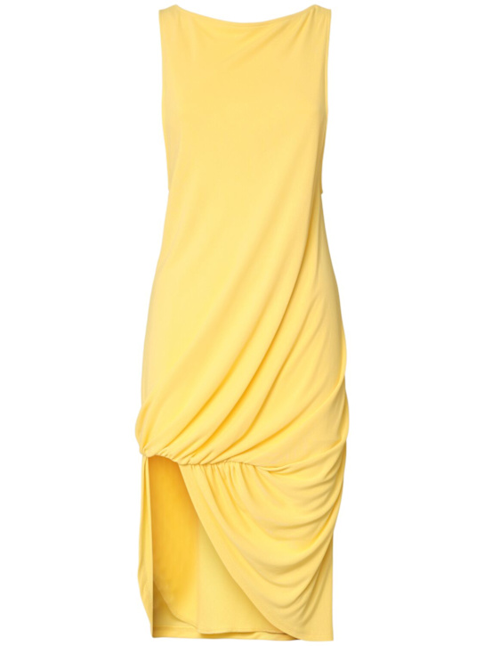 Jacquemus: La Robe Peplo Courte draped dress - women_0 | Luisa Via Roma