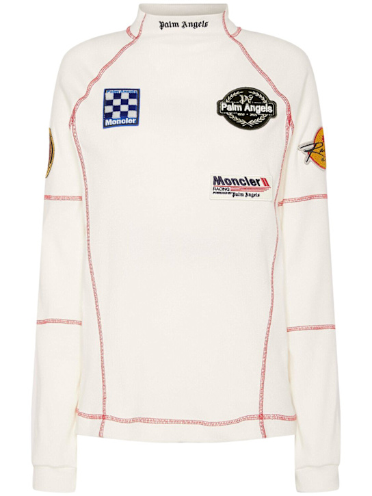 Moncler Genius: Moncler x Palm Angels cotton t-shirt - women_0 | Luisa Via Roma