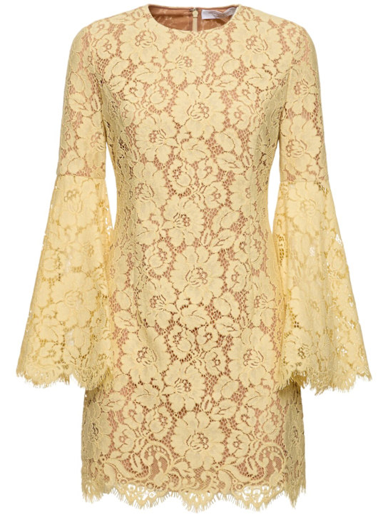 Bell sleeve lace mini dress - Thumbnail 1