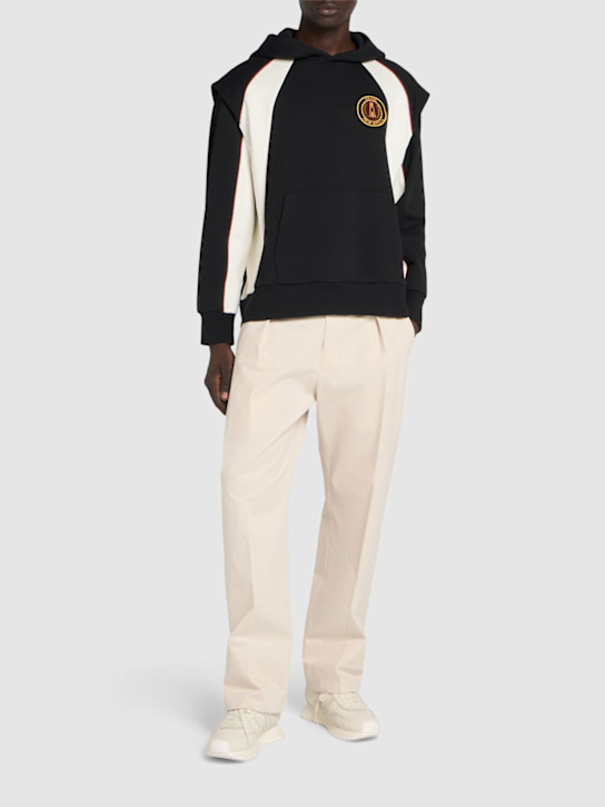 Moncler Genius: Felpa Moncler x Palm Angels in cotone / cappuccio - men_1 | Luisa Via Roma