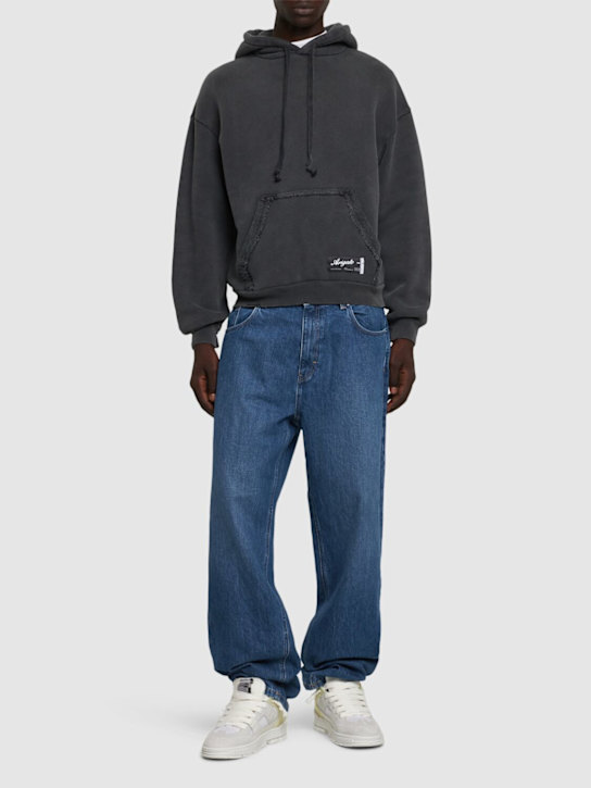 Axel Arigato: Element distressed cotton hoodie - men_1 | Luisa Via Roma