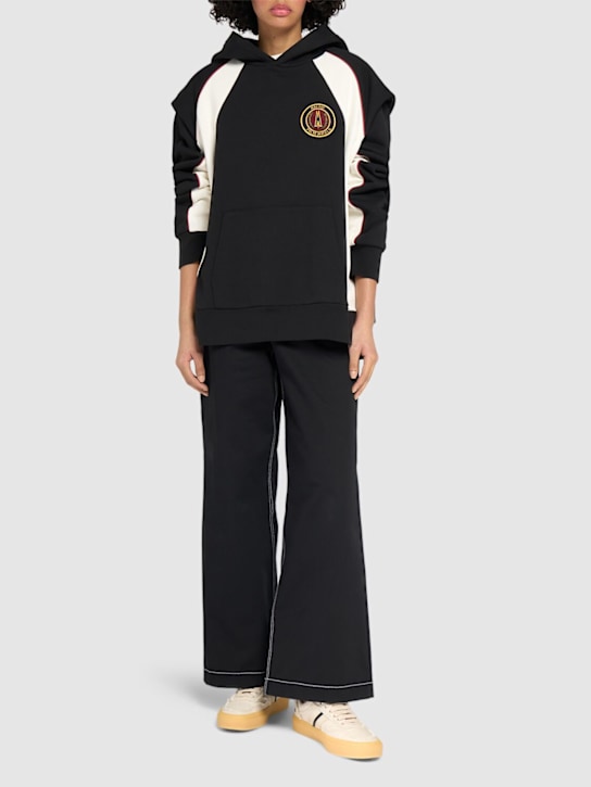 Moncler Genius: Moncler x Palm Angels cotton hoodie - women_1 | Luisa Via Roma