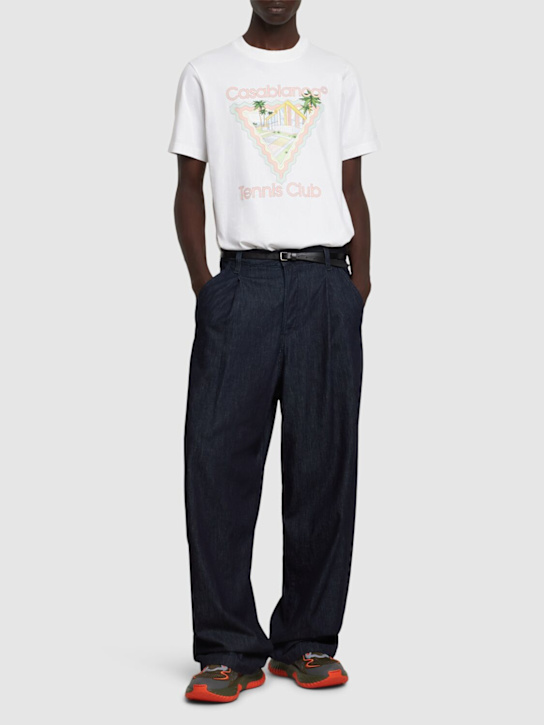 Casablanca: Maison de Reve printed cotton t-shirt - men_1 | Luisa Via Roma