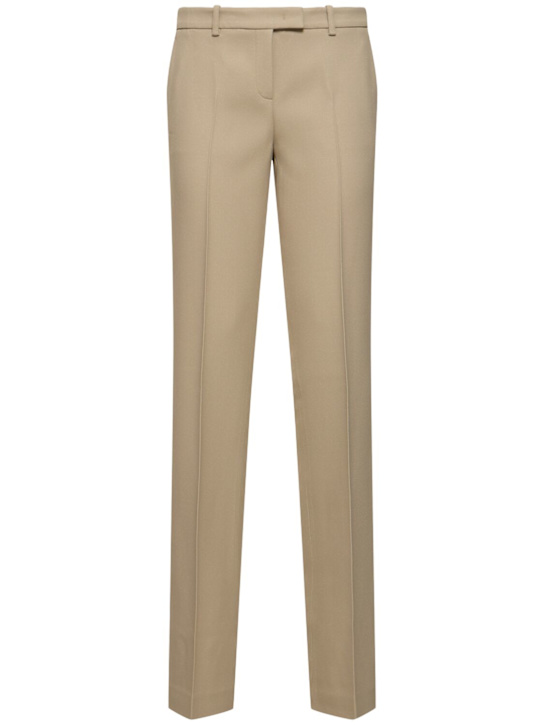 Michael Kors Collection: Carolyn crepe sable straight pants - women_0 | Luisa Via Roma