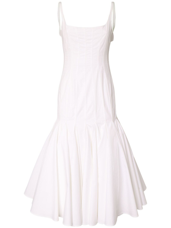 Jacquemus: La Robe Agave迷笛连衣裙 - 白色 - women_0 | Luisa Via Roma