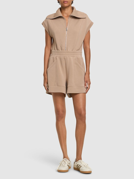 Varley: Pamela zip-up playsuit - women_1 | Luisa Via Roma