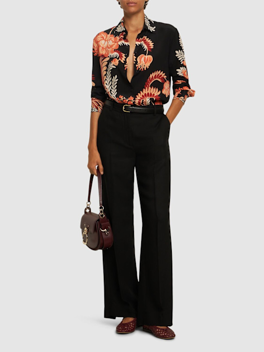 Etro: Printed silk shirt - women_1 | Luisa Via Roma