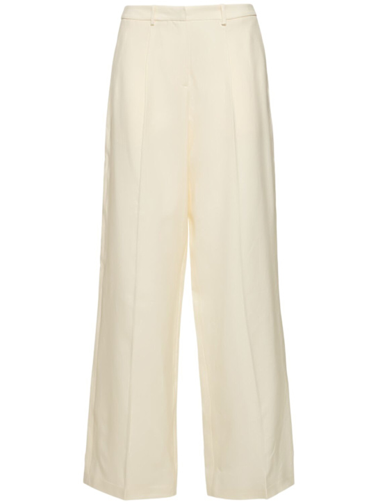 Magda Butrym: Wool & silk straight pants - women_0 | Luisa Via Roma