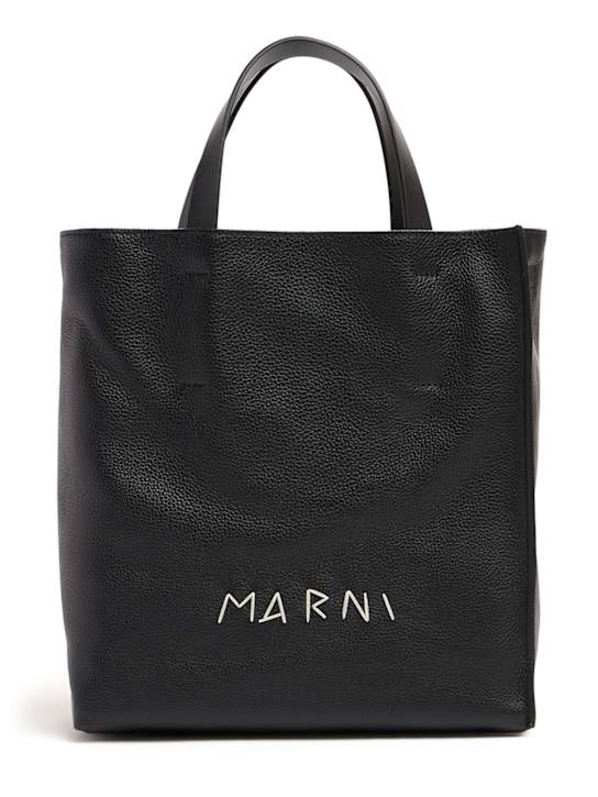 Marni: Small N/S Museo soft leather bag - women_0 | Luisa Via Roma