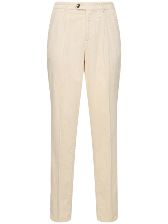 Brunello Cucinelli: Cotton corduroy pants - men_0 | Luisa Via Roma